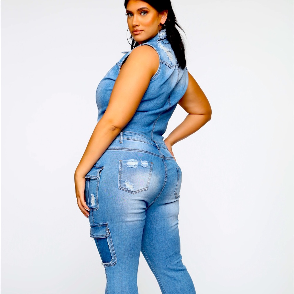 Denim jumpsuit